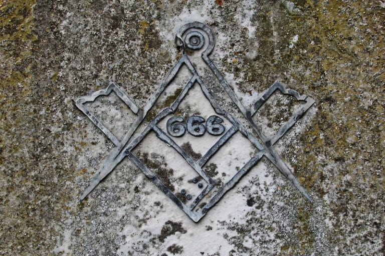 A classic engraving of ancient geometric calculations displaying why is 666 the number of the beast and historical wealth alignments.