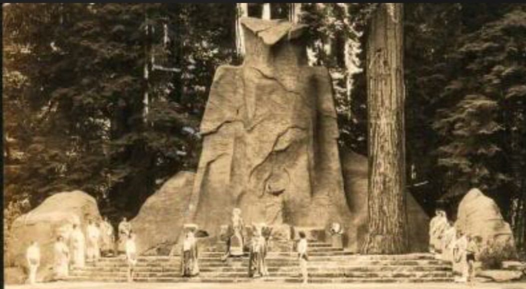 The historic bohemian grove owl statue representing ancient wisdom and strategic focus among high achievers