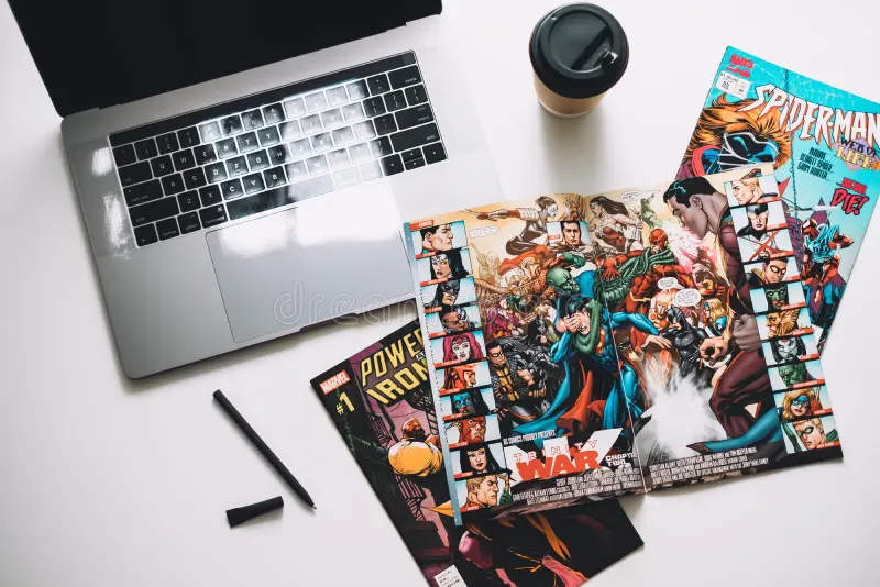 Fictional portrayals of the marvel illuminati juxtaposed with real-world business literature.
