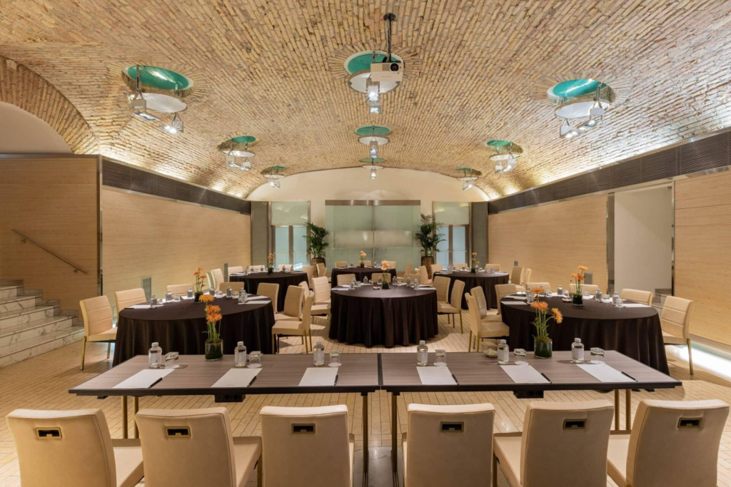A professional networking meeting where members of the illuminati collaborate on long-term strategy.