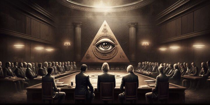 The historic eye of providence symbol representing protective oversight and elite organization within modern businesses