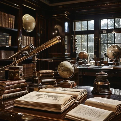 A timeless library where scholars study historical occultism and secret societies to expand understanding.